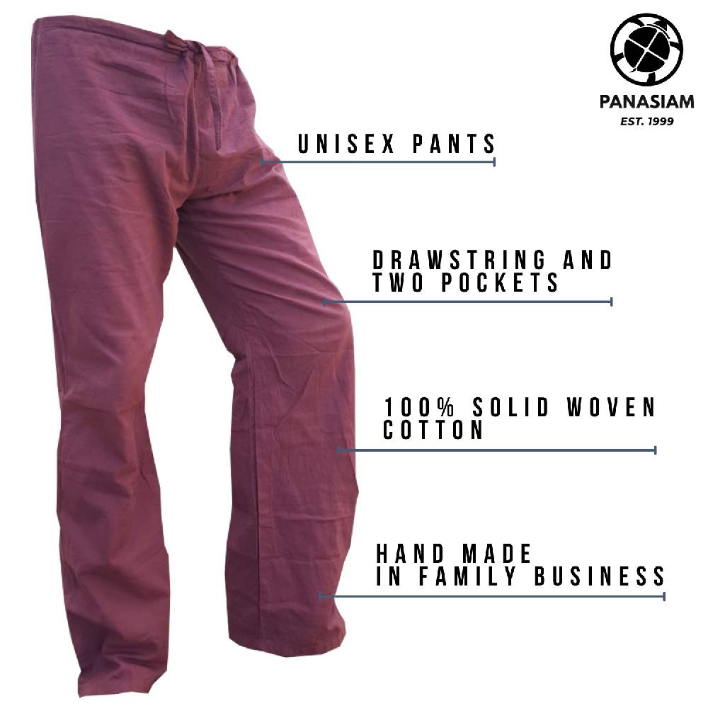 Panasiam Stoffhose aus feiner Baumwolle Zeitlich begrenztes Angebot