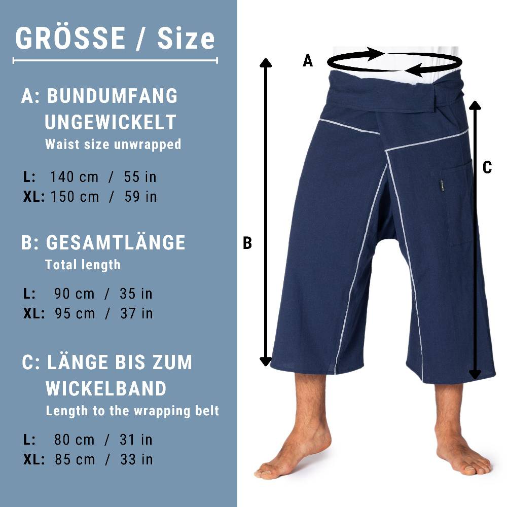 Panasiam Thai Fischerhose 3/4 Länge Bestseller