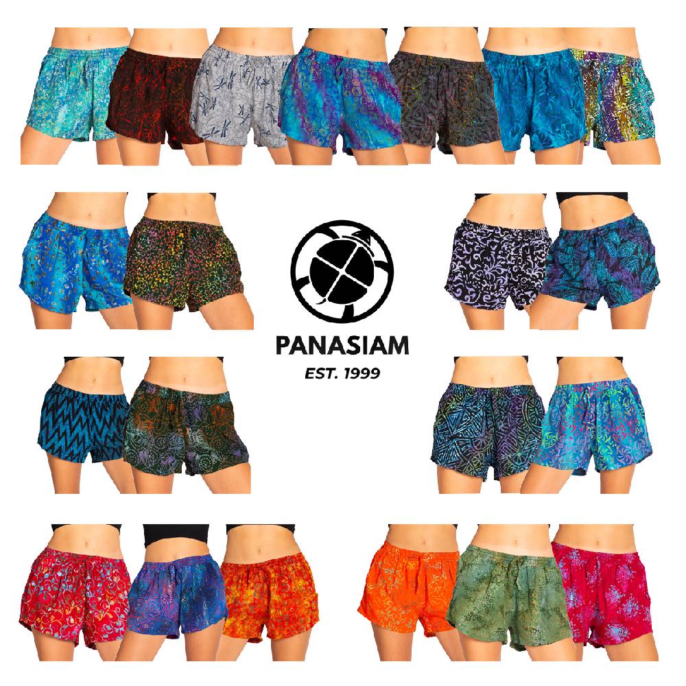 Panasiam Shorts Wachsbatik 50% Rabatt mit kostenlosem Versand