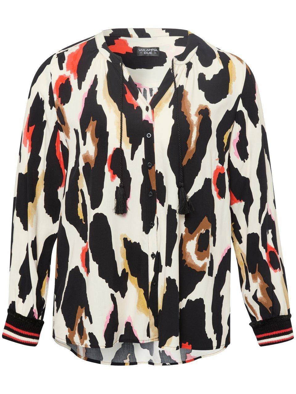 Via Appia Due Long-Bluse mit V-Ausschnitt Meist gekauft