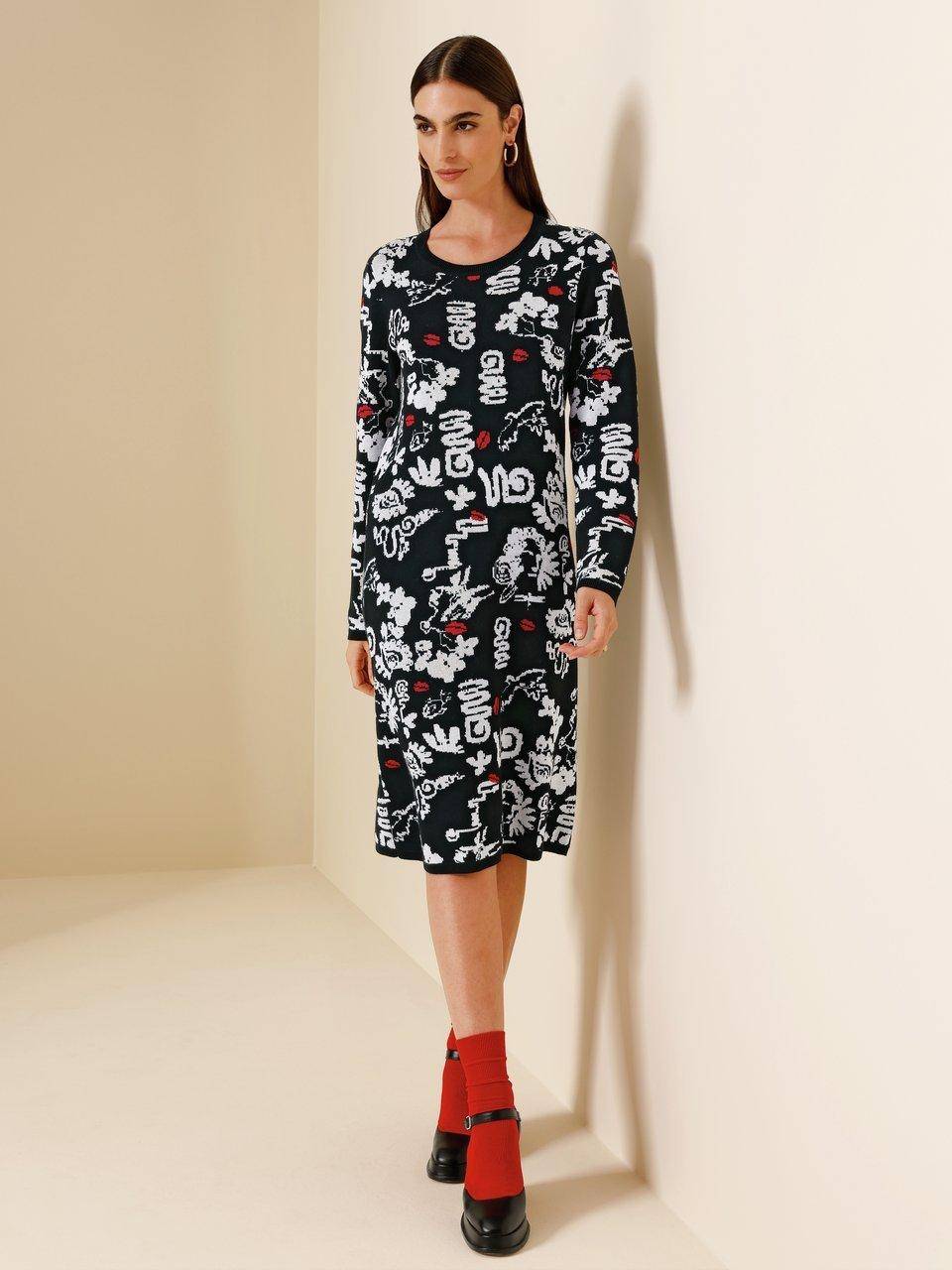 MYBC Strickkleid mit Rundhals-Ausschnitt Letzter Tag