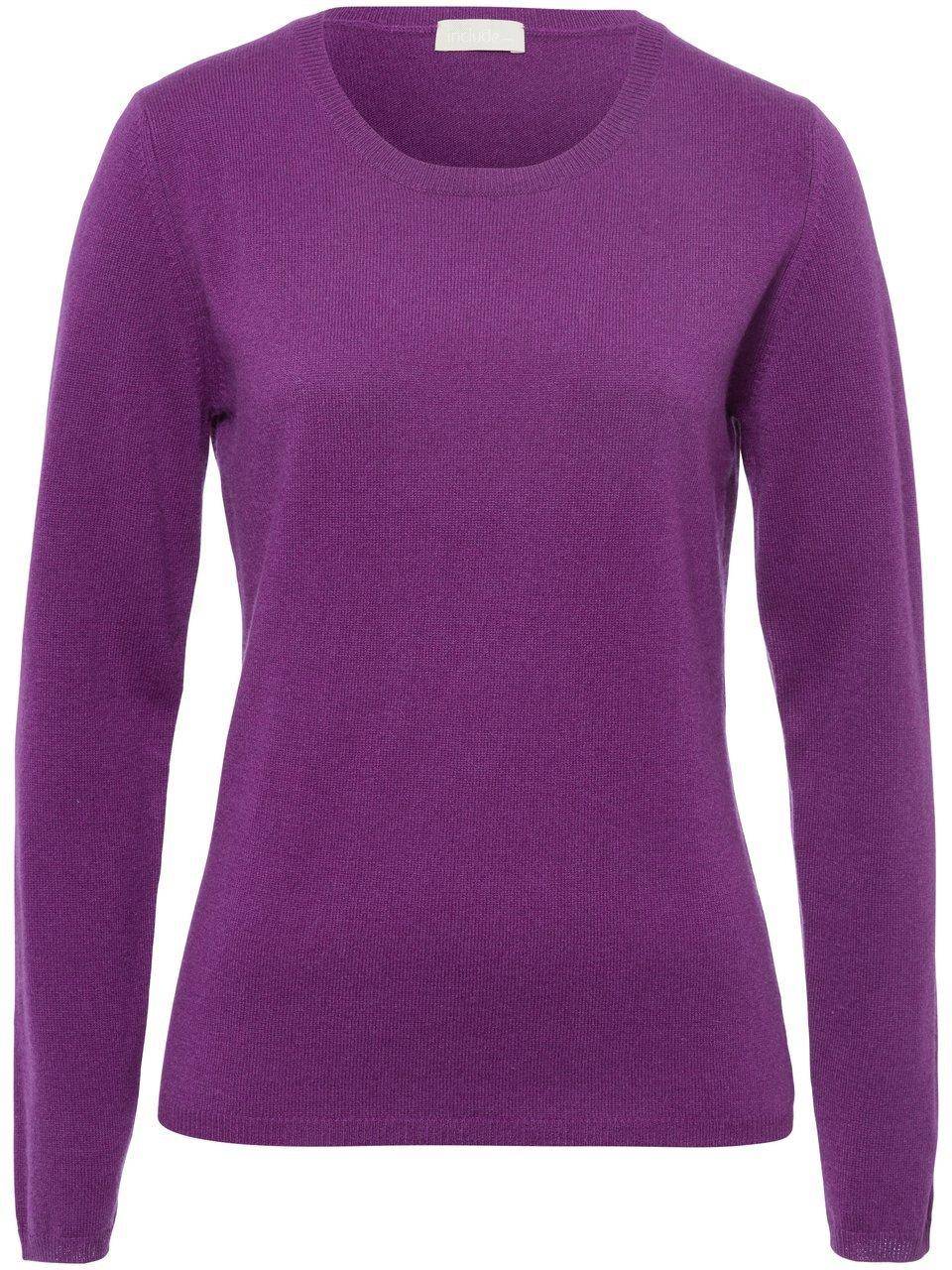 include Rundhals-Pullover aus Schurwolle und Kaschmir Günstig kaufen