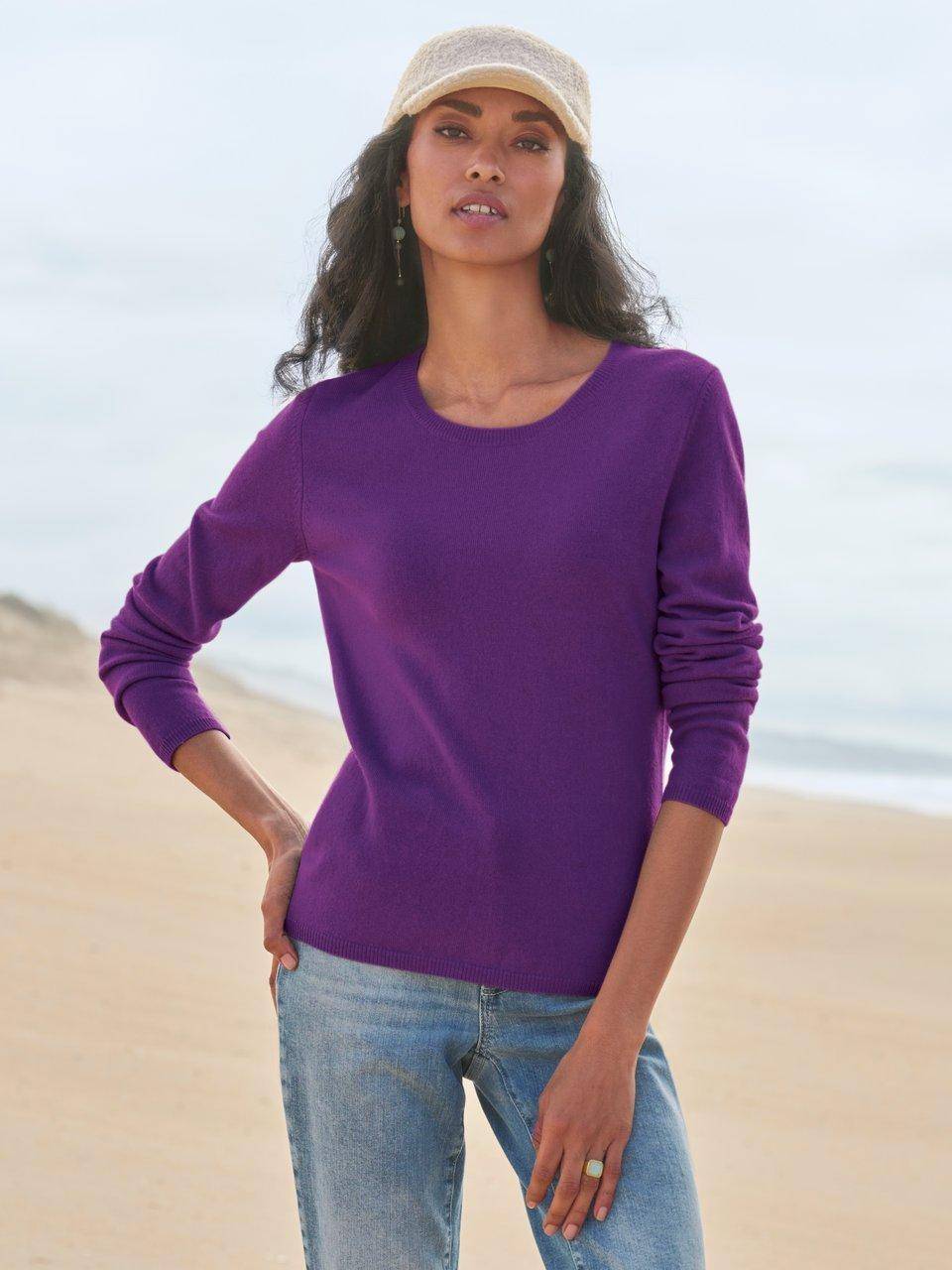 include Rundhals-Pullover aus Schurwolle und Kaschmir Günstig kaufen