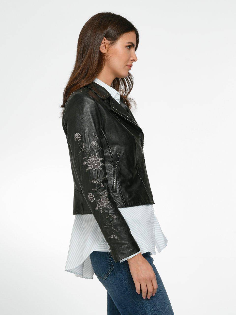 Andjel Lederjacke im Bikerstil Kostenloser Versand international
