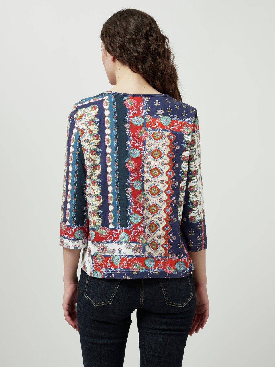 Green Cotton Rundhals-Shirt Vera Hotsell