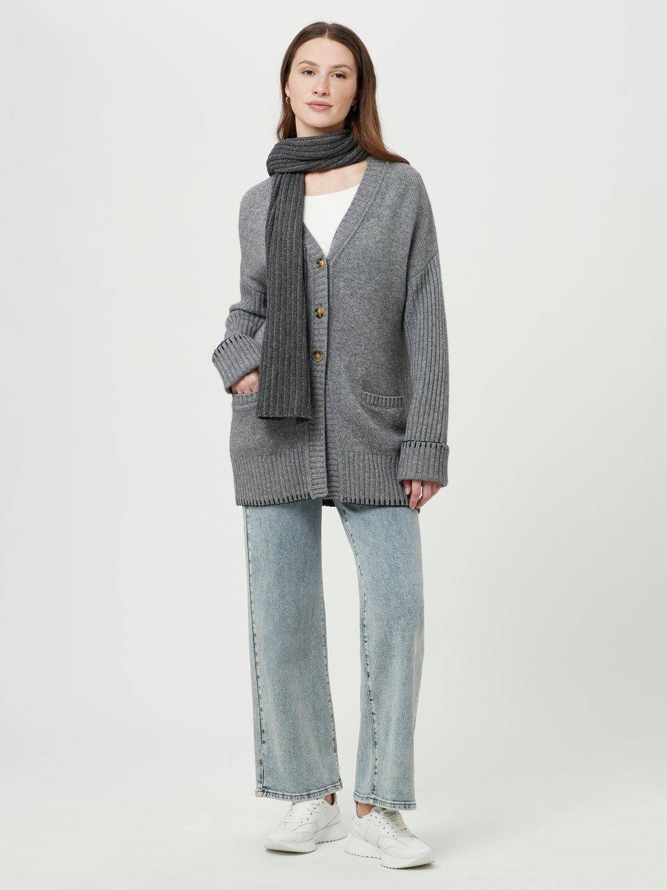 include Long-Strickjacke Räumungsverkauf