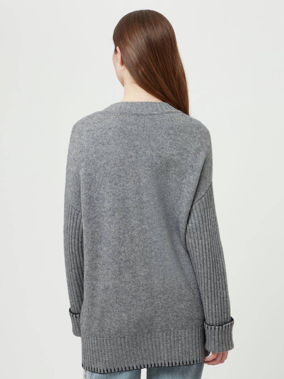 include Long-Strickjacke Räumungsverkauf