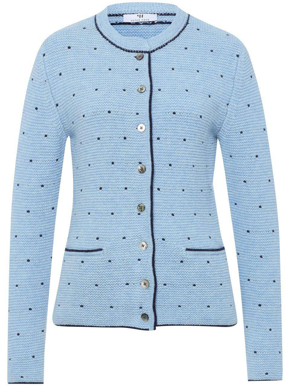 Peter Hahn Strickjacke mit Rundhals-Ausschnitt Super Sparpreis