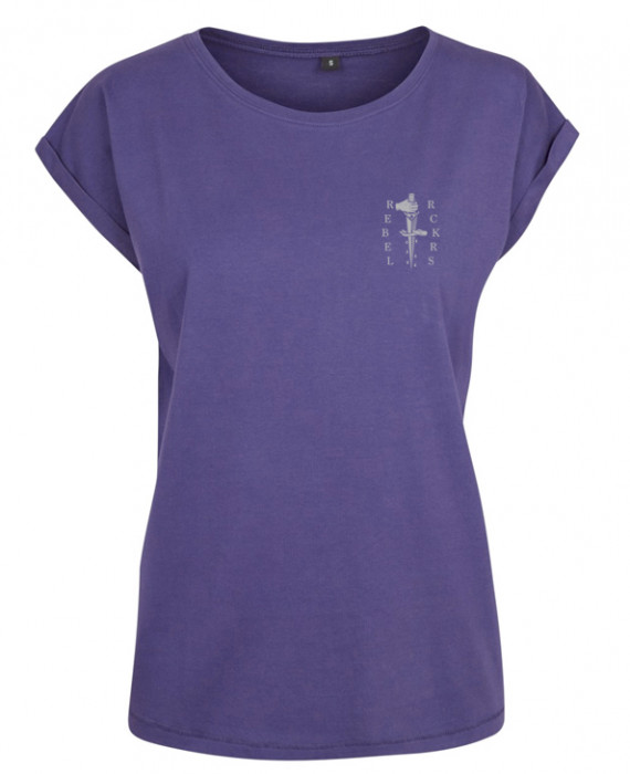 Rebel Rockers Girl Loosefit Tee Blindgirl dark purple Zeitbegrenzte Promotion