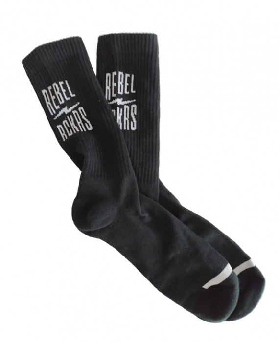 Rebel Rockers Font Sneaker Sock black Online Shopping