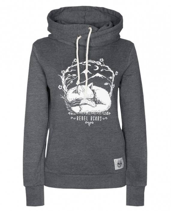 Rebel Rockers Fox Twisted Hooded Kauf eins, bekomm eins gratis