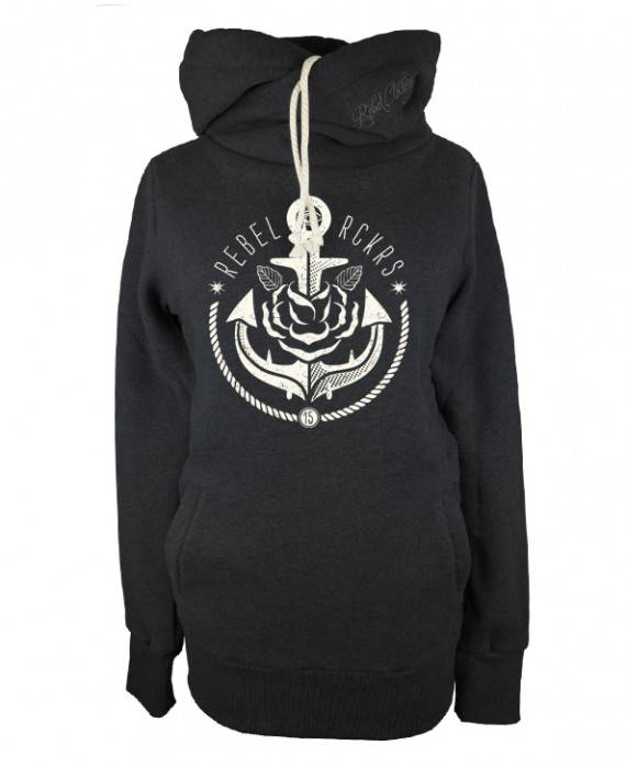 Rebel Rockers Anchor Rose Twisted Hooded Begrenzt auf 3 Tage