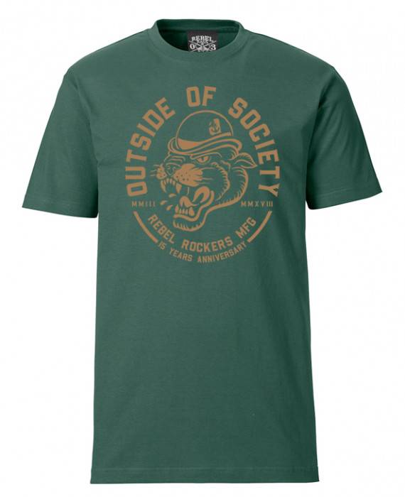 Rebel Rockers Bowler bottle green 50% Rabatt für begrenzte Zeit