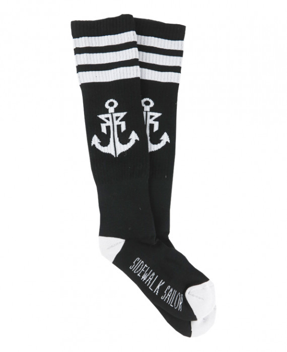 Rebel Rockers Tube Sock Anchor black Rabatte dieses Monats