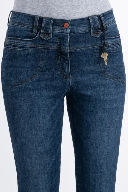 Recover Pants Powerstretch-Jeans Carlotta in DENIM BLUE Artikelnummer REC-12759-U3810-145 Super Rabatt