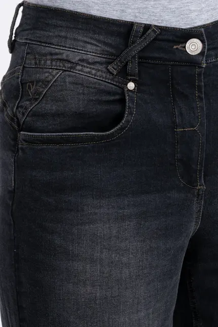 Recover Pants Powerstretchjeans Kiara in BLACK Artikelnummer REC-12737-04-U3903-999 50% Rabatt mit kostenlosem Versand