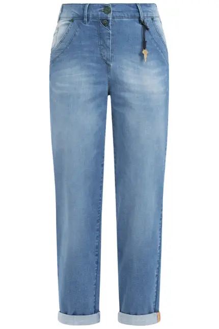 Recover Pants Powerstretch-Jeans DUNJA in DENIM BLUE Artikelnummer REC-12728-03-U3880-145 Kostenloser Versand international