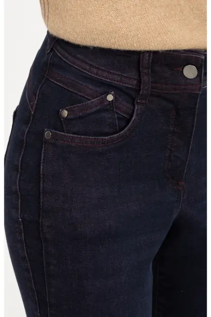 Recover Pants Slim-Fit-Jeans Darlin in DENIM BLAU/ BORDEAUX Artikelnummer REC-13362-4292-460 Meist gekauft