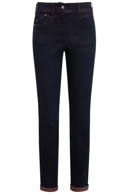Recover Pants Slim-Fit-Jeans Darlin in DENIM BLAU/ BORDEAUX Artikelnummer REC-13362-4292-460 Meist gekauft