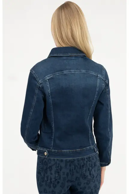 Recover Pants Jeansjacke Chic in Used-Optik in DENIM BLUE Artikelnummer REC-30100-01-4325-145 Rabatt