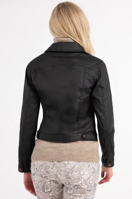 Recover Pants Jacke in Lederoptik in SCHWARZ Artikelnummer REC-30100-4032-990 Versandkostenfrei