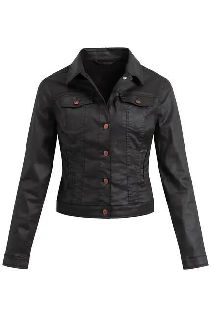 Recover Pants Jacke in Lederoptik in SCHWARZ Artikelnummer REC-30100-4032-990 Versandkostenfrei