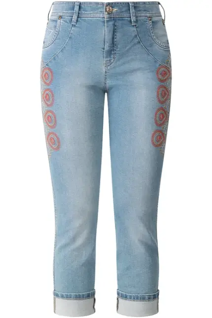 Recover Pants Jeans bestickt in blau Artikelnummer REC-12728-2629-100 Sonderangebot der Fabrik