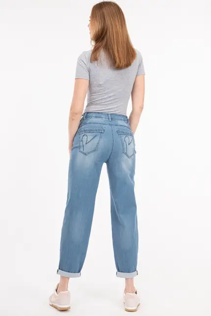 Recover Pants Amira, Relaxed-Fit Jeans in DENIM-BLUE Artikelnummer REC-13324-03-3880-145 Super Rabatt