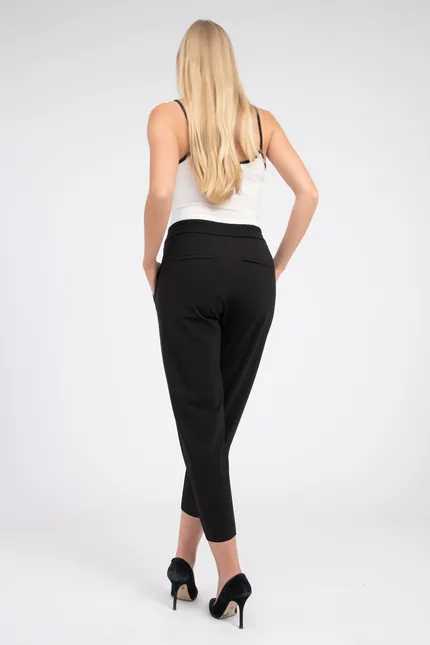 Recover Pants Legere Bundfaltenhose in SCHWARZ Artikelnummer REC-13005-3875-990 Schlussverkauf