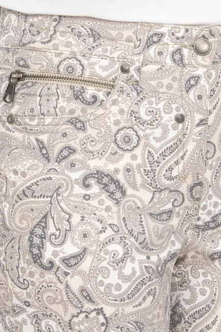 Recover Pants Hose mit Paisleydruck in DRUCK ECRU-BEIGE-ANTHRAZIT Artikelnummer REC-12281-4074-2 Flash Sale