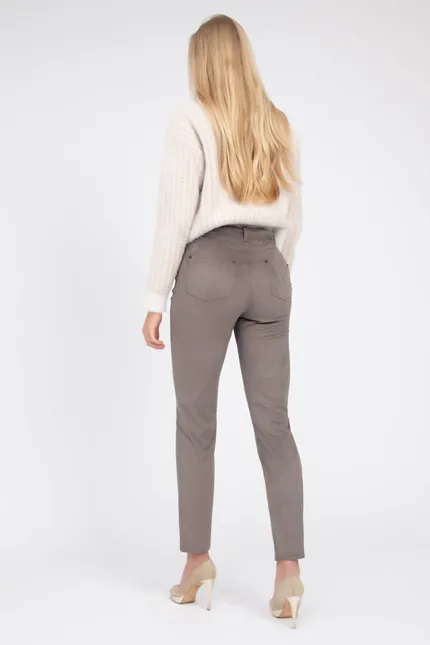Recover Pants Hose in Wildlederoptik in DUNKELBRAUN Artikelnummer REC-11901-3049-890 Online Shopping