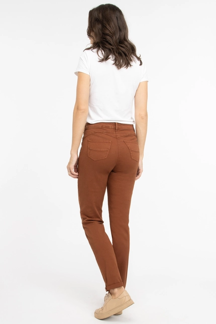 Recover Pants Modische Hose im 5-Pocket Style in COGNAC Artikelnummer REC-13362-4142-871 Jubiläumsangebot