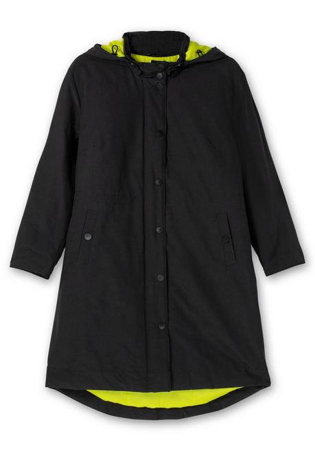 sheego Parka mit Kontrastfutter, wasserabweisend - schwarz sheego Neueste Stile