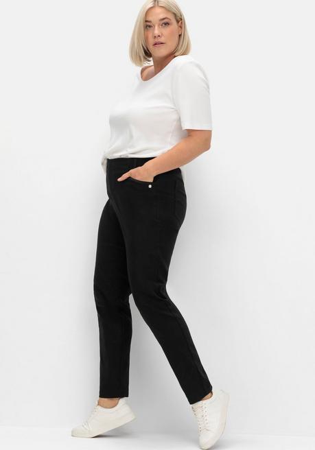 sheego CurvePerfect Hose, mit schmalem Bein und Schlupfbund - schwarz sheego Letzte 2 Tage