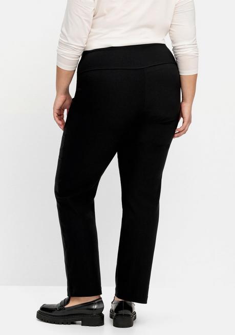 sheego Gerade Schlupfhose mit Shaping-Einsatz - schwarz sheego Zeitbegrenzte Promotion