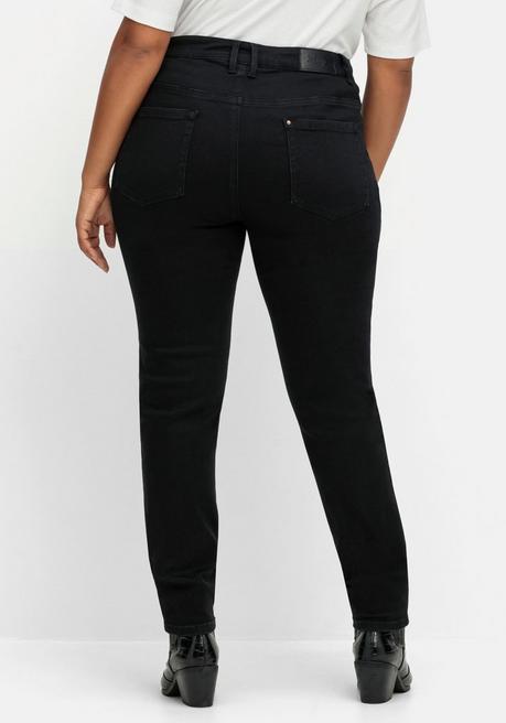 sheego Skinny Stretch-Jeans mit Bodyforming-Effekt - black Denim sheego Bis zu 60% Rabatt