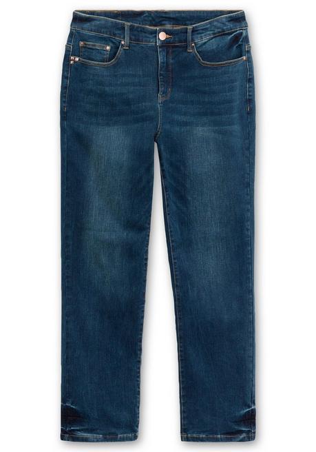 sheego Gerade Stretch-Jeans mit Bodyforming-Effekt - dark blue Denim sheego Bis zu 65% Rabatt