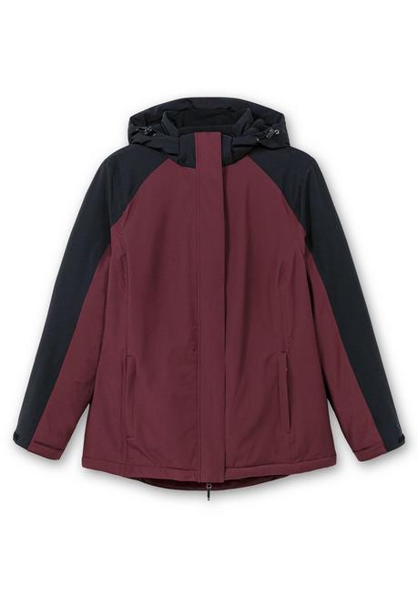 sheego Funktionsjacke mit Zwei-Wege-Reißverschluss - bordeaux-schwarz sheego Vierteljährliche Förderung