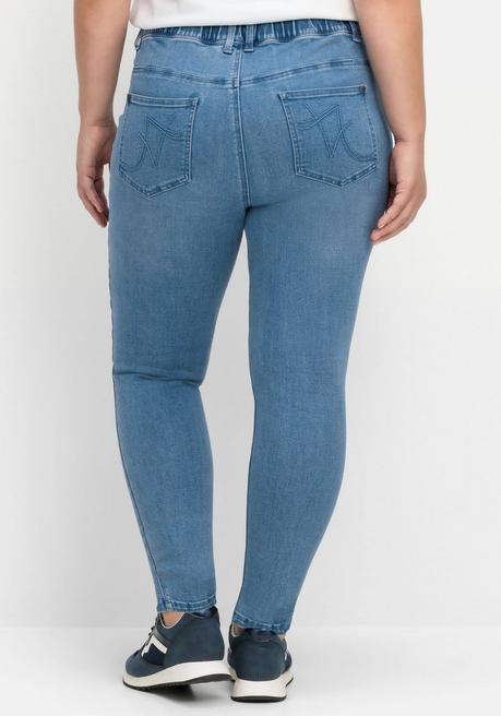 sheego Jeggings in Power-Stretch-Qualität, mit Schlupfbund - blue Denim sheego Discount Store für neue Produkte