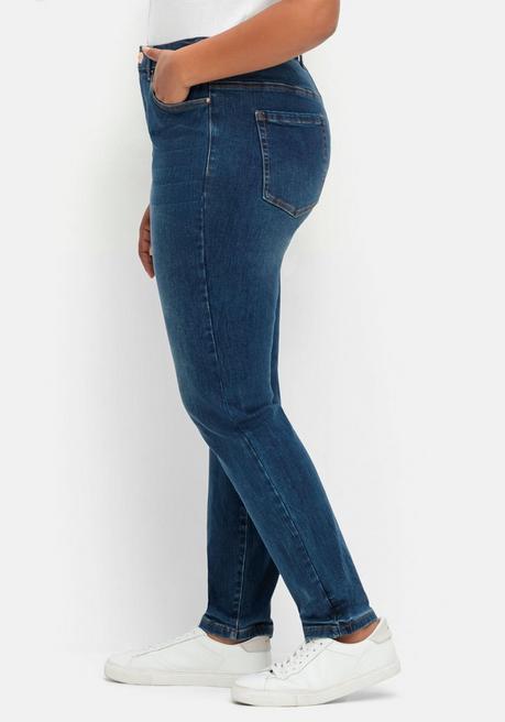sheego Skinny Stretch-Jeans mit Bodyforming-Effekt - dark blue Denim sheego Nur noch ein Tag übrig