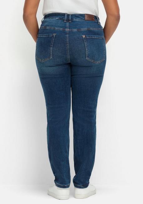 sheego Skinny Stretch-Jeans mit Bodyforming-Effekt - dark blue Denim sheego Nur noch ein Tag übrig