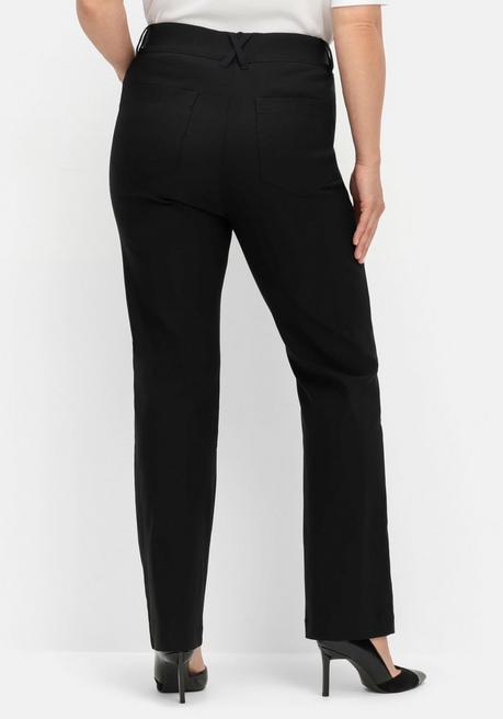 sheego CurvePerfect Hose, mit geradem Bein und Reißverschluss - schwarz sheego Riesige Rabatte