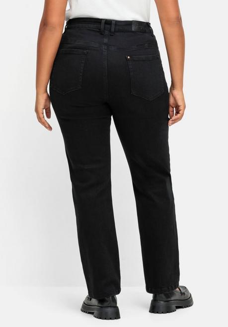sheego Gerade Stretch-Jeans mit Bodyforming-Effekt - black Denim sheego Clearance-Verkauf