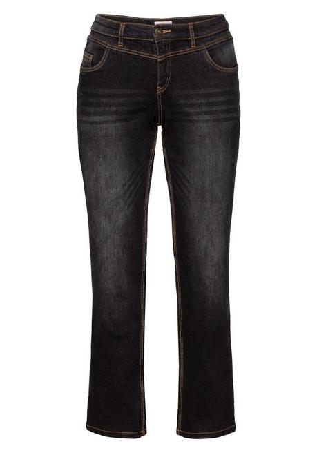 sheego Gerade Jeans mit Used-Effekten - black Denim sheego Kostenloser Versand international
