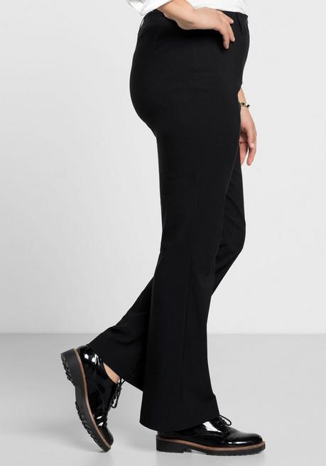 sheego Bengalinhose in Bootcut-Form - schwarz sheego Im Verkauf