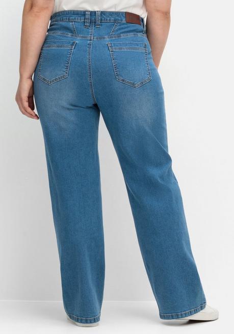 sheego Weite Jeans in Curvy-Schnitt ELLA - blue Denim sheego Angebote