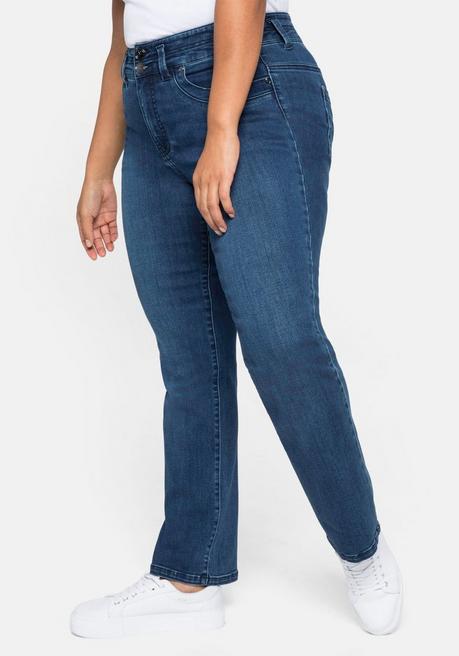 sheego Gerade Jeans in Curvy-Schnitt MANUELA - dark blue Denim sheego im Angebot