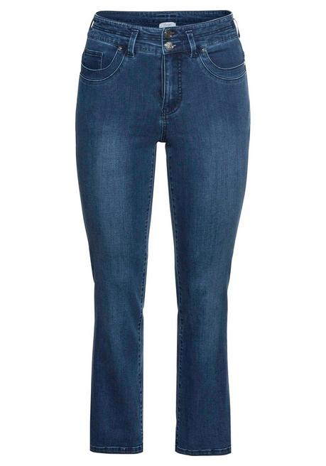 sheego Gerade Jeans in Curvy-Schnitt MANUELA - dark blue Denim sheego im Angebot