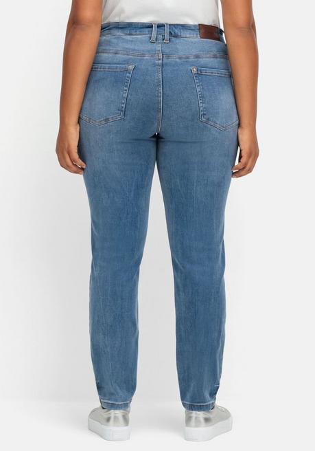 sheego Skinny Stretch-Jeans mit Bodyforming-Effekt - blue Denim sheego Schlussverkauf
