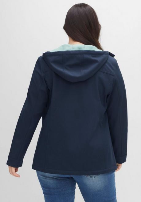 sheego Softshell-Jacke mit Fleece-Innenseite - nachtblau sheego Fabrik Onlineshop